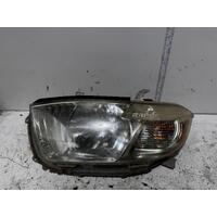 Toyota Kluger Left Head Light GSU40 05/2007-09/2010