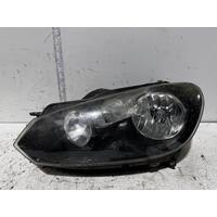 Volkswagen Golf Left Head Light A6 10/2008-03/2013