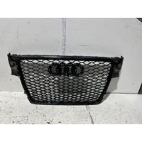 Audi A4 RS4 Style Gloss Black Grille B8 8K 02/2008-01/2016