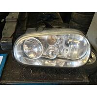 Volkswagen Golf Gen 4 Left Headlight 3 Globe Non-Fog Type 09/98-06/04