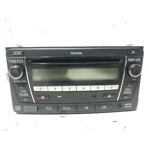 Toyota COROLLA Stereo CD Player/ Radio ZRE152/153 03/07-10/13 PZQ60-00042