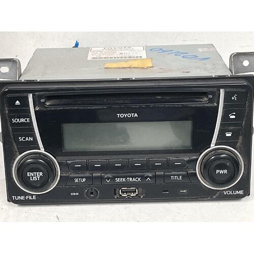 Toyota HIACE Stereo Single Disc CD Player TRH201 03/05-04/19 P/N PZQ60-00511