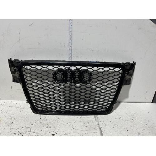 Audi A4 RS4 Style Gloss Black Grille B8 8K 02/2008-01/2016