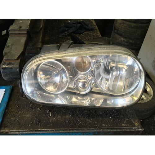 Volkswagen Golf Gen 4 Left Headlight 3 Globe Non-Fog Type 09/98-06/04